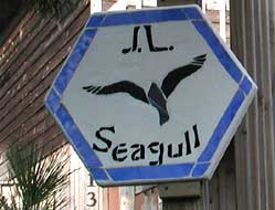 J.L. Seagull sign  on Ocracoke Island